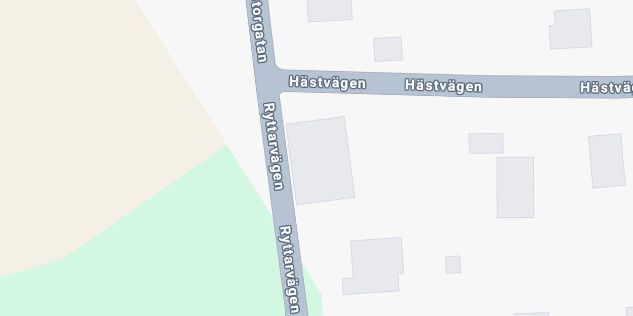 Karta över verkstadens läge på Hästvägen 2 i Kungsör